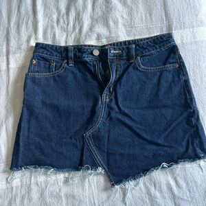 BDG Asymmetrical Denim Mini Skirt